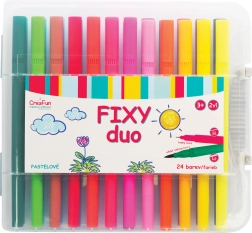 CreaFun pisaki DUO – 24 kolorów