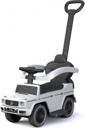 Dziecięcy jeździk z prowadzącą rączką MERCEDES-BENZ G-Class Baby Mix biały