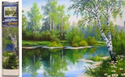 Diamentowe malowanie Wiosenny krajobraz 30x40 cm