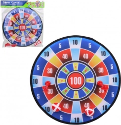 Miękka tarcza z rzutkami i piłkami 36 cm