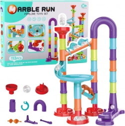 Zabawna konstrukcja z torem kulkowym dla dzieci