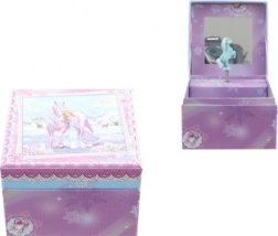 Pozytywka-biużuteria z księżniczką i koniem