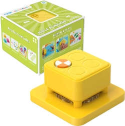 Regulowany dziurkacz CaDA – żółty kreatywny zestaw 108 elementów