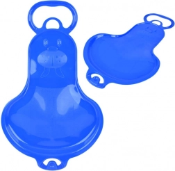 Plastowe dziecięce sanki na śnieg z rączką