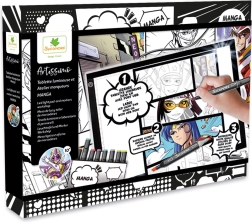 Artissimo - Kreatywny zestaw Manga z podświetlanym tabletem