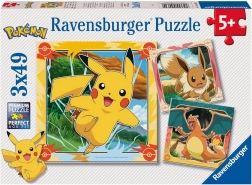 Puzzle Pokémon 3x49 elementów RAVENSBURGER