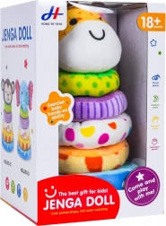 miękka piramida do układania żyrafa dla najmłodszych