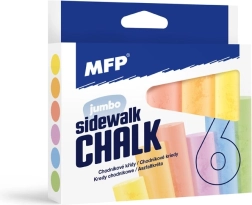 Okrągłe kredy chodnikowe 6 szt. – mix kolorów