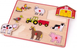 Puzzle wkładane Gospodarstwo rolne Bigjigs Toys