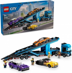 LEGO City 60408 Ciężarówka do przewozu aut ze sportowymi samochodami