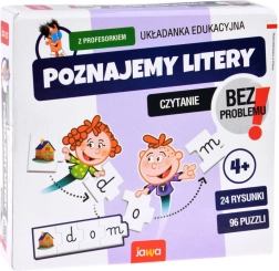 Jawa poznajemy litery z profesorem – edukacyjna układanka
