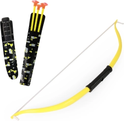 Dziecięcy łuk ze strzałami i nożem – bezpieczny zestaw z przyssawkami