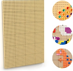 Masterkidz ścienna kreatywna tablica STEM z panelem montażowym 120 × 80 cm