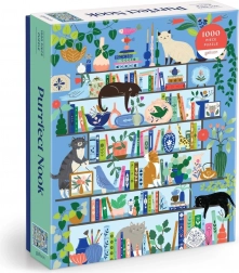 Puzzle GALISON PURRFECT NOOK – kocia biblioteczka, 1000 elementów
