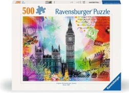 Puzzle Ravensburger Pocztówka z Londynu, 500 elementów