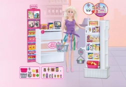 Lalka sprzedawczyni 30 cm ze sklepem i akcesoriami