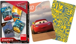 Dino karty do gry kwartet z motywem Cars 3
