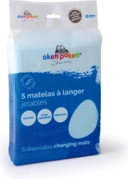 Jednorazowa mata do przewijania, biała (5 szt.)