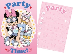 Zestaw imprezowych zaproszeń i kopert MINNIE MOUSE 5+5