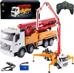 Zdalnie sterowana betoniarka z pompą HUI NA 1:18