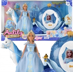 Woopie lodowa księżniczka Lily z magiczną karocą i akcesoriami