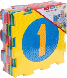 Kolorowa piankowa mata z cyframi