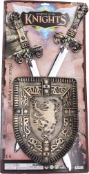 Zestaw dziecięcy: tarcza i dwa miecze 60 cm