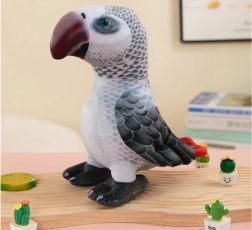 Pluszowa papuga szara 20 cm