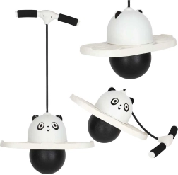 Dziecięcy skoczek pogo panda biało-czarny