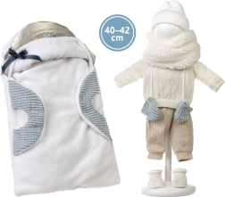 Ubranko z przenośną matą dla lalki NEW BORN 40–42 cm