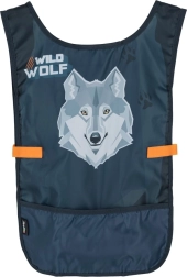 Dziecięce ponczo-fartuszek z motywem wilka