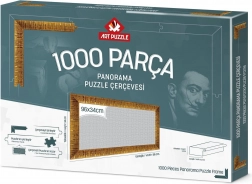 Rama na puzzle 96x34 cm złota