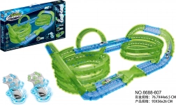 świecący tor wyścigowy do ciemności, 83 elementy