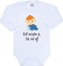 New Baby body z nadrukiem „Kiedy ja nie śpię, to wy też nie”