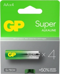 Baterie alkaliczne AA GP Super 4 szt.