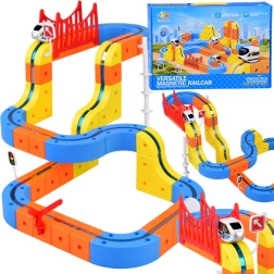 Magnetyczny modułowy tor wyścigowy z magnetycznym pojazdem dla dzieci