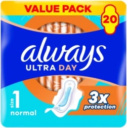 Always Ultra Day Normal podpaski higieniczne ze skrzydełkami, 20 szt.