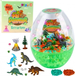 Kreatywne terrarium z dinozaurami – nocna lampka dla dzieci z głosowym sterowaniem DIY
