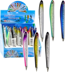 Długopis w kształcie ryby z niebieskim tuszem