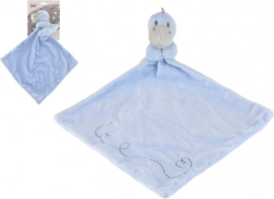 Pluszowy przytulaczek do zasypiania dinozaur niebieski 24 × 24 cm