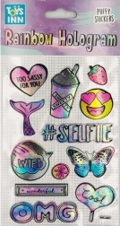 Holograficzne naklejki Rainbow Selfie
