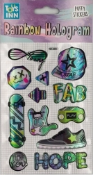 Holograficzne naklejki z tęczowym efektem FAB