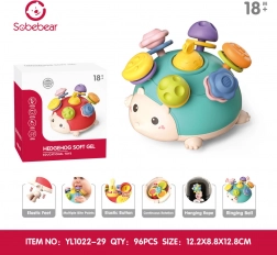 Multifunkcyjna sensoryczna zabawka jeżyk dla najmłodszych