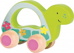 Jeżdżący drewniany żółw od Goki