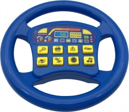 Interaktywna kierownica z realistycznymi dźwiękami kolor niebieski