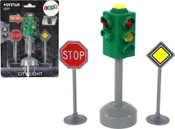 Świetlny semafor dla dzieci z dźwiękami 12 cm