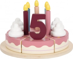 drewniany tort urodzinowy do krojenia small foot Tasty