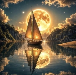 Malowanie diamentowe Północny rejs 30 × 40 cm