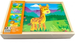 Drewniane puzzle – ZOO 4 zwierzęta