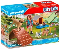 zestaw upominkowy playmobil city life trenerka psów